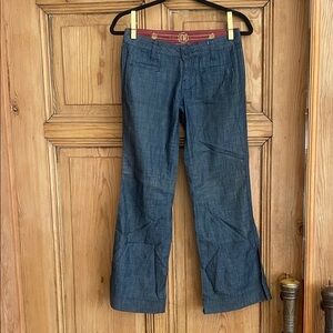 Elegant Dark Blue Women's Flare Jeans